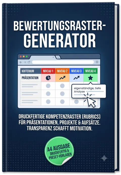 Cover des Materials „Bewertungsraster-Generator“ von Robert Koegler bei eduki