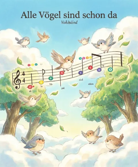 Cover des Materials „Alle Vögel sind schon da“ von Robert Koegler bei eduki