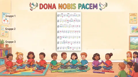 Cover des Materials „Dona nobis pacem“ von Robert Koegler bei eduki