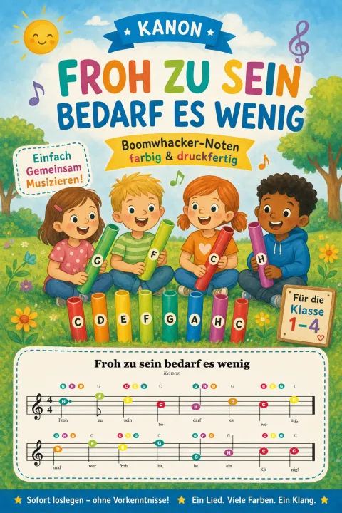 Cover des Materials „Froh zu sein bedarf es wenig“ von Robert Koegler bei eduki