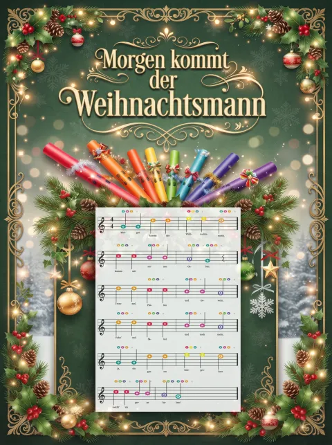 Cover des Materials „Morgen kommt der Weihnachtsmann“ von Robert Koegler bei eduki