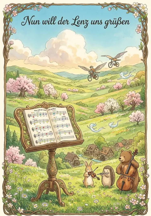 Cover des Materials „Nun will der Lenz uns grüßen“ von Robert Koegler bei eduki