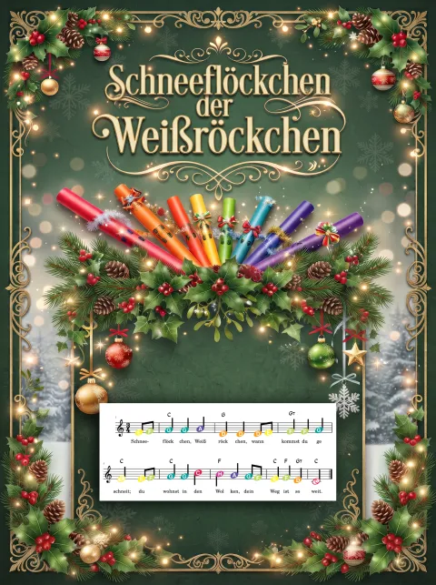 Cover des Materials „Schneeflöckchen“ von Robert Koegler bei eduki