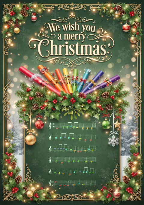 Cover des Materials „We wish you a merry Christmas“ von Robert Koegler bei eduki